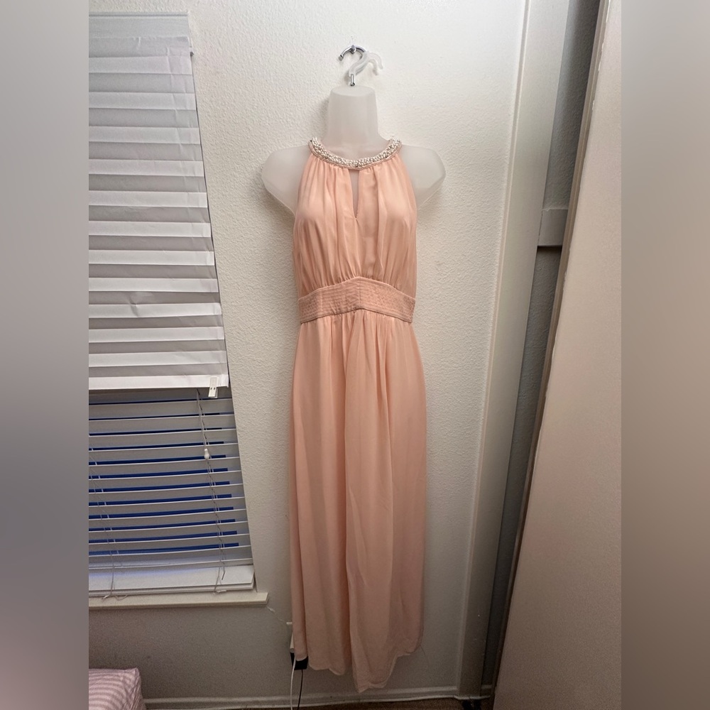Forever 21 Blush Halter Maxi Dress